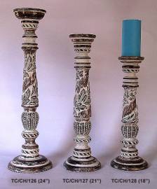 WOODEN CANDLE HOLDER ( WC-0010 )